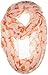 VIVIAN & VINCENT Soft Light Weight Cartoon Fox Sheer Infinity Scarf Peach Puff