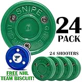 Green Biscuit 24 Pack Shooters, Smart- Get Free NHL Puck! Fast 2 Day Shipping