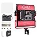 GVM 480 LED Video Panel Light Dimmable Bi-Color Camera Light in Metal Housing with Digital Readout for Studio, Youtube Outdoor Video Photography Lighting Kit 2300K~6800K, CRI97+ TLCI97 +
