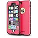 ImpactStrong Compatible with iPhone 6 Plus Waterproof Case [Fingerprint ID Compatible] Slim Full Body Protection - Pink