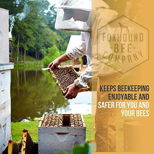 Stainless Steel 11inch Smoker for Beekeeping with Heat Chamber, Burn