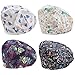 kilofly 4pc Women's Adjustable Scrub Cap Sweatband Bouffant Hats Value Set