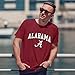 Campus Colors NCAA Adult Gameday Cotton T-Shirt - Premium Quality - Semi-Fitted Style - Officially Licensed Product (Alabama Crimson Tide - Crimson, X-Large)