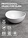 Sweese 7 Inch Porcelain 28 oz Bowls Set of 6, for Soup | Cereal | Pasta | Salad | Ramen | - Microwave, Dishwasher, and Oven Safe - White