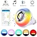 LED Wireless Light Bulb Speaker - RGB Smart Music Bulb 2018 New design Instagram 5000+Likes with Stereo Audio Smart Speaker Wireless 7W E27 LED RGB Changing Lamp+24 Keys Remote Control KAILAKE