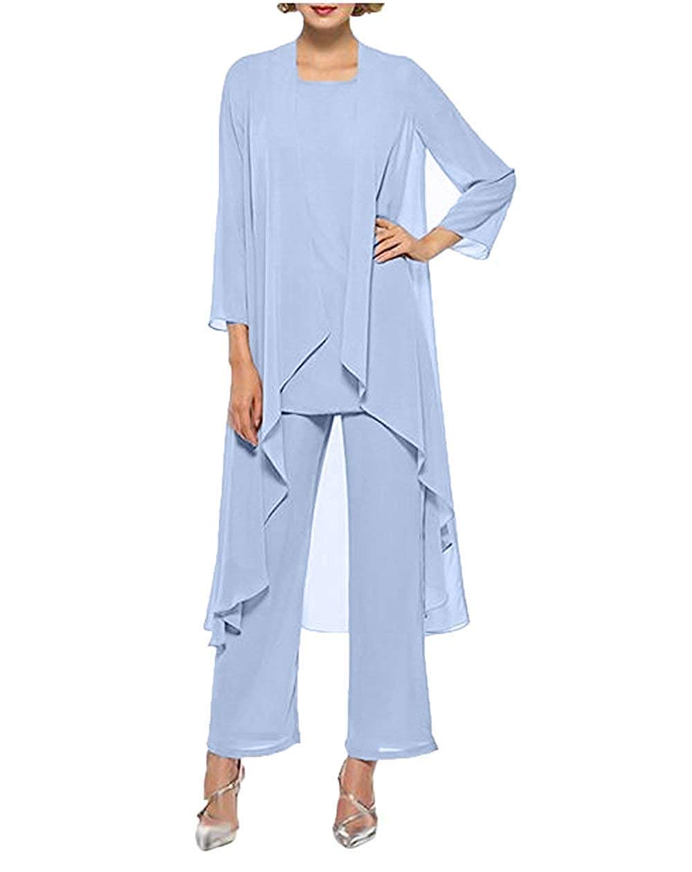 Fitty Lell Women's ThreePieces Mother Of The Bride Dress Pants Suits