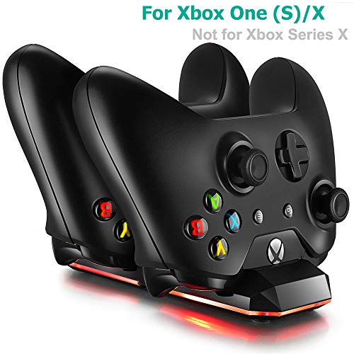 for Xbox One (S) Xbox One X Dual Charging Dock Charger Station with 2