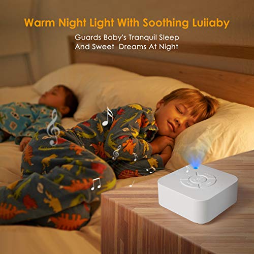 White Noise Machine, 2019 Upgraded Sleep Relax Sound Machine with 8 Soothing Nature Sounds and Sleep Timer
