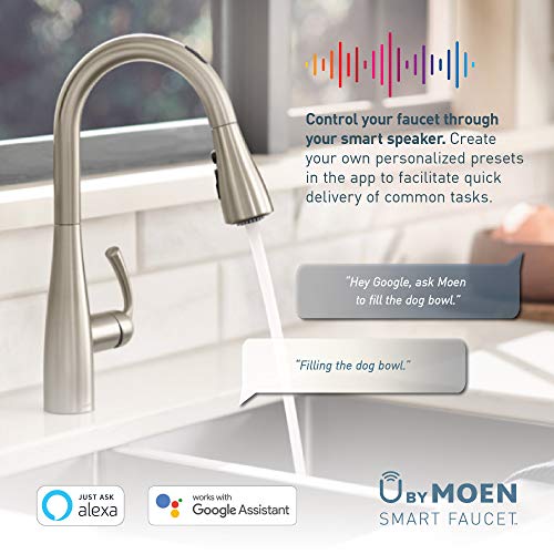 Moen 7185EVC Brantford Smart Touchless Pull Down Sprayer Kitchen Faucet
