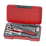 Teng Tools 24 Piece 1/4 Inch Drive 6 Point Metric