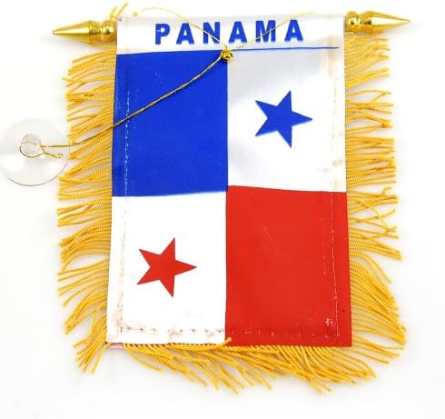 Mini Banner "Panama" Auto Mirror 4"x6" Flag