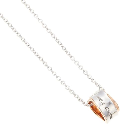 Amazon アクセサリーショップピエナ ピンクシルバー925製 フランス語 メッセージリング ネックレス ネックレス 通販