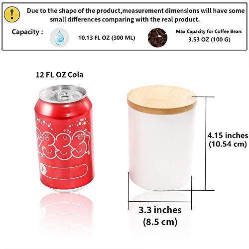 77L Food Storage Jar (Set of 3) Ceramic Food Storage Jar with