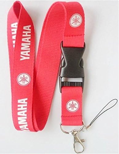 Yamaha Keychain Key Chain Holder Lanyard with Release Buckle (Red)