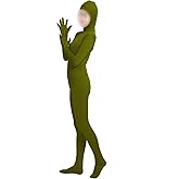 Shinningstar Girls' Women's Full Body Open Face Spandex Unitard Mask Zentai Costume Bodysuit