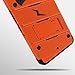 ZIZO Bolt Series HTC Bolt with [Screen Protector] Kickstand [Military Grade Drop Tested] Holster Belt Clip (Orange/Black)