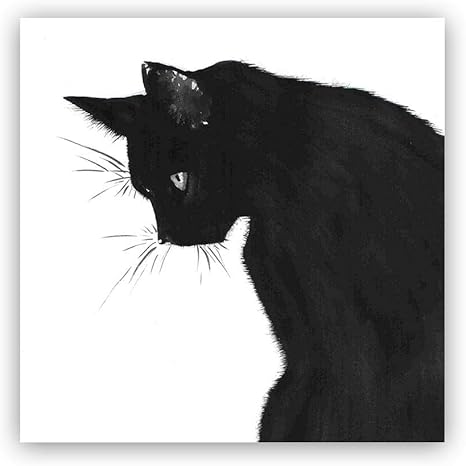 Amazon ファッション猫動物ポスタープリント抽象白黒壁アートパネルミニマリスト帆布絵画インテリア北欧写真モダンリビングルーム装飾40x40cmいいえフレーム ウォールステッカー オンライン通販 Amazon ファッション猫動物ポスタープリント抽象白黒壁アートパネルミニマリスト帆布絵画インテリア北欧写真モダンリビングルーム装飾40x40cmいいえフレーム ウォールステッカー オンライン通販
