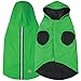 Jelly Wellies Premium Quality Waterproof Reflective Deluxe Raincoat with Polar Fleece Lining for Dogs- Medium, Green