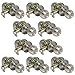 10 Pack of Pro-Grade Round Ball Passage Hallway Closet Door Knobs Handles, Satin Nickel