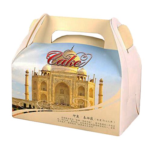 Click Here to See More Images 100PCS Cute Boxes With Handle For Pack Candies,Cake,OtherGift,in Party,Birthdays,and other Events,#4