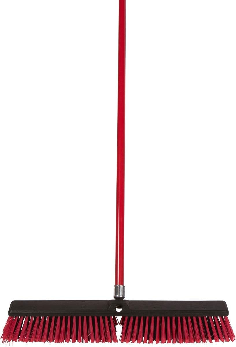 Tidy Tools Large 24'' Multi-Surface Push Broom with Alloy Handle: Kitchen & Dining