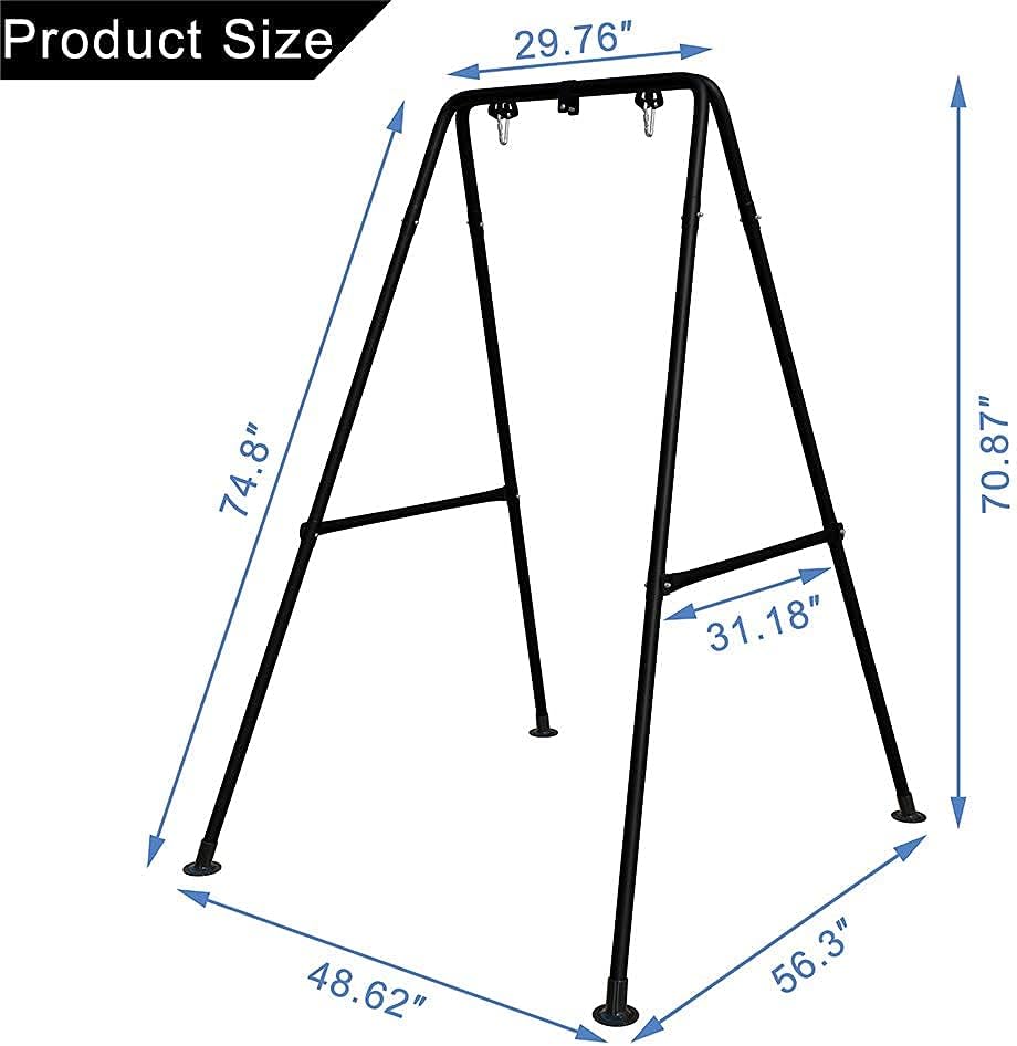 G TALECO GEAR Hammock Chair Stand,Heavy-Duty Steel Hammock Stand,Multi-Use Swing Chair with Stand for Outdoor Indoor: Toys & Games
