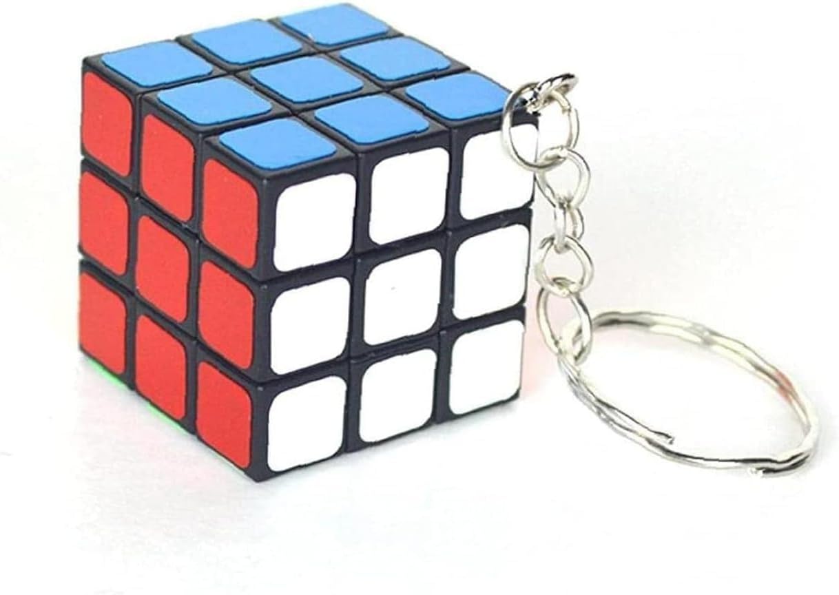 Cube Keychain Speed Cube Keychain Mini Cube For Cubes Gift Keychain Sequential Puzzles Brain Teasers Jigsaws and Puzzles (3X3)