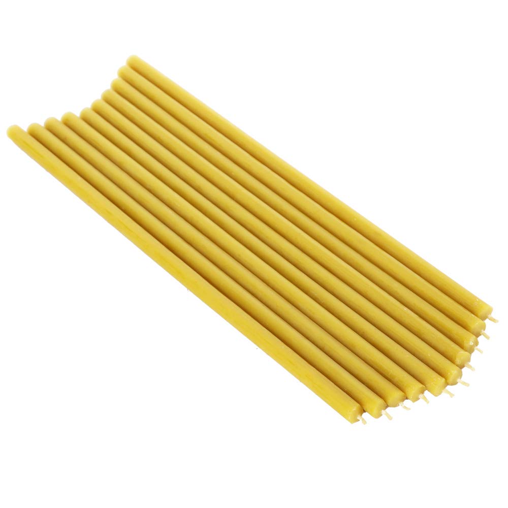 NKlaus 194g (Approx. 10 pcs) Quality Candles 100% Beeswax drip-Free L: 30cm House Church 39129