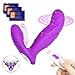 Juntame Wearable Clitoris G-spot Butterfly Vibrator - G Spot Clit Vibrator Toys for Women, Rechargeable Waterproof Adult Sex Toy Vibrator for Women, Couples Fun