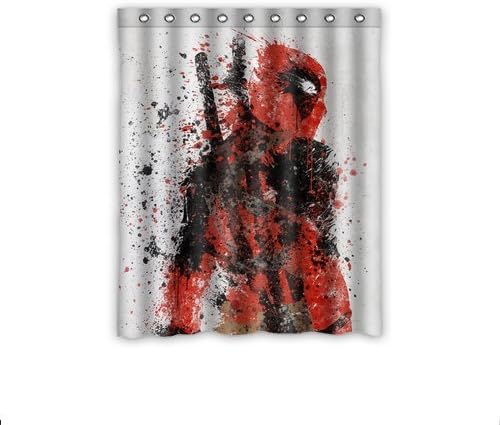 Personalized Custom Deadpool Window Curtains/Drape/Panels/Treatment Thermal Insulated Blackout Window Curtains 52" x 63" Inch
