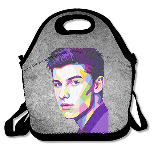 Bakeiy Treat You Better Shawn Mendes Lunch Tote Bag Lunch Box Neoprene Tote For Kids And Adults For Travel And Picnic School (6132187344166)