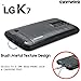 COVRWARE Iron Tank case for LG K7 / Tribute 5 / Escape 3 / Treasure, Built-in Screen Protector Heavy Duty Full-Body Rugged Holster Armor Brushed Metal Texture Cover Belt Clip Kickstand, Black