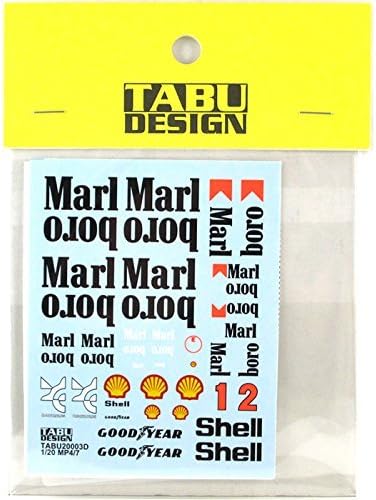 Tab design 1/20 MP4 / 7 options decal Tamiya correspondence