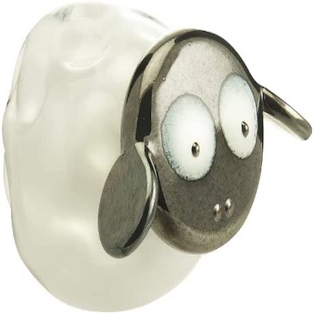 Caithness Glass U12125 Piece Crystal Sarah P Art Glass Ewe Sheep Paperweight, Multi-Coloured