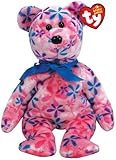 Ty Beanie Babies Funky - Flower Print Bear (Pink)