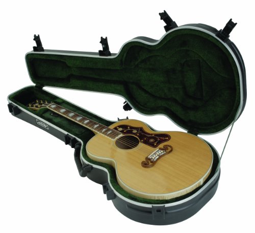 SKB Universal Jumbo Acoustic Shaped Hardshell - TSA Latch, Over-Molded Handle
