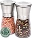 Salt and Pepper Grinder/Shaker Set By Kitchen De Lujo | Large Manual Adjustable Coarseness W/Ceramic Mill | Perfect For Organic Spice, Dry Peppercorn, Black Pepper, and Himalayan Salt