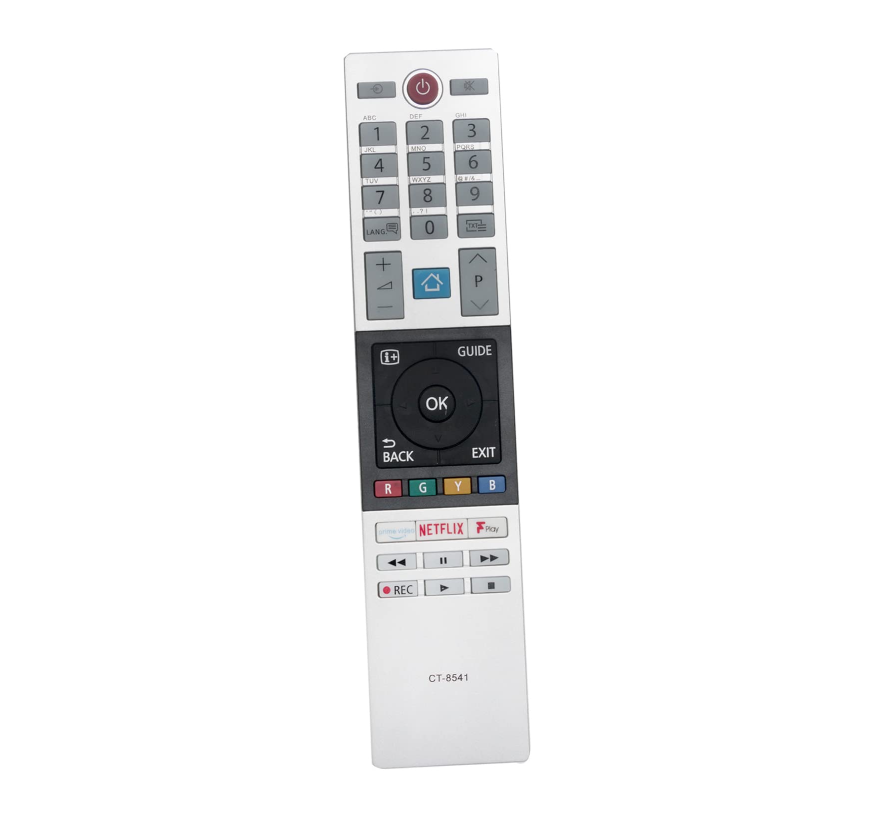AULCMEET CT-8541 RC42150P 30101774 Replacement Remote fit for Toshiba 4K OLED Smart TV 43V6863DB 49L2863DB 49U6863DB 50U6863DB 24WL3A63DB 28W3863DB 32D3862DB 32D3864DB 32L3863DB 32W1863DB 32W3863DB