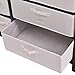 Costzon Baby Changing Table, Infant Diaper Changing Table Organization, Newborn Nursery Station with Pad, Sleigh Style Nursery Dresser Changing Table with Hamper/ 6 Baskets (Black)