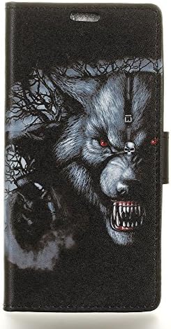 Acer Liquid X2 Case,New Hand Painted Slim Folio / Flip Pu Leather wallet With card slots Stand TPU Bumper Back Phone Cover (Monster)