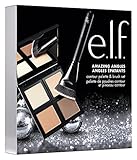 e.l.f. Cosmetics Amazing Angles Contour Set, Includes the Light/Medium Powder Contour Palette and Contouring Brush