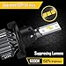 H13/9008 LED Headlight Bulbs Hi/Lo Beam Conversion Kit, DOT Approved, SEALIGHT S1 series Super Bright 24xCSP chips LED Automotive Headlamp-6000K Xenon White (2 Pack)