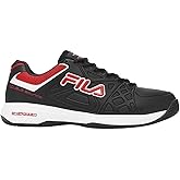 Fila Men's 1PM01800 256 Double Bounce 3 Highrise Navy Metallic Silver Pickleball Shoes