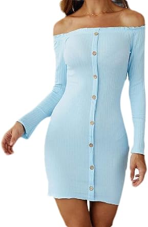 light blue bodycon mini dress