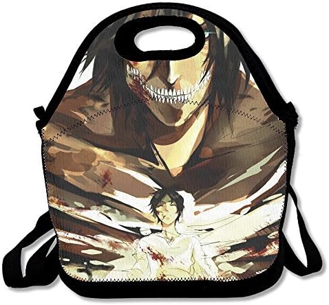 Attack On Titan Fashion School Lunch Bags Lunch Box Shoulder Bag