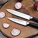 Ginsu Chikara Series Forged 5-Piece Japanese Knife Set, Black - Premium Cutlery Set with 420J Stainless Steel Kitchen Knives and Toffee Bamboo Block