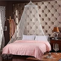 Alisy Princess Beige Hanging Pylon Hammock Mosquito Net - Dome Mosquito Nets Play Tent Bed Canopy for Beding