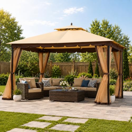 Bezseller 10x12 Outdoor Gazebo Review: Double Roof Shelter with Mesh Walls image 19