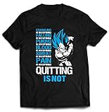 Vegeta Super Saiyan God Shirt - Quote Dragon Ball T-Shirt (X-Large, Black)