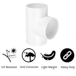 3 Way 4" PVC Tee Pipe Fittings Adapter